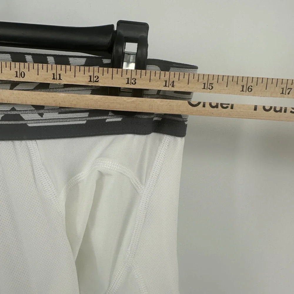 Nike Pro NBA Padded Tights Mens XL White Solid Compression Fit Modern 881963-100